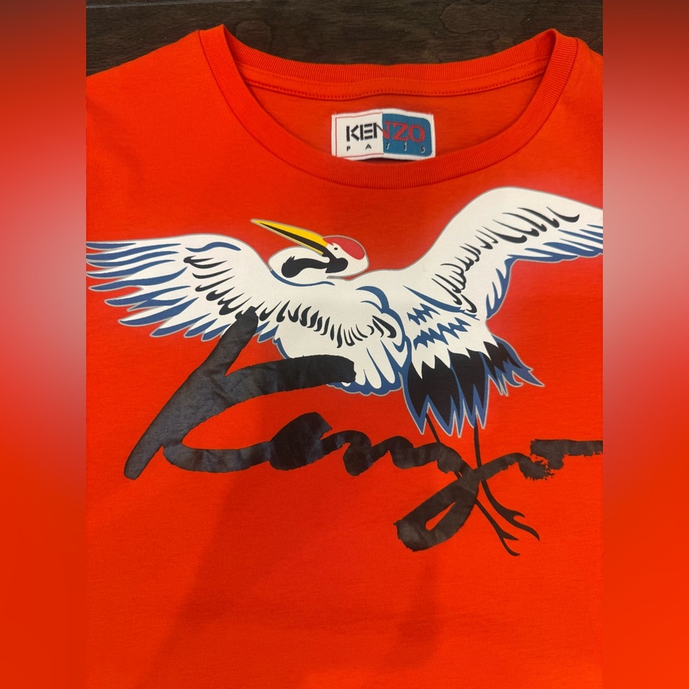 Kenzo Bright Orange Graphic Tee - Picture 2 of 5